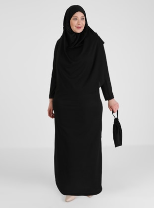 Black - Unlined - Prayer Clothes - GELİNCE