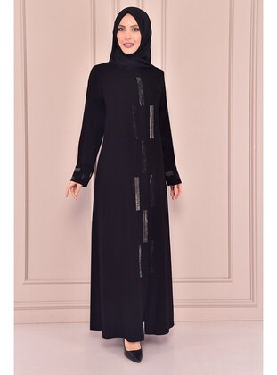 Black - Abaya - Moda Merve