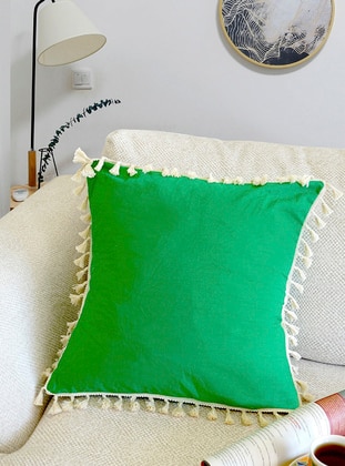 Cotton - Green - Throw Pillows - Viva Maison