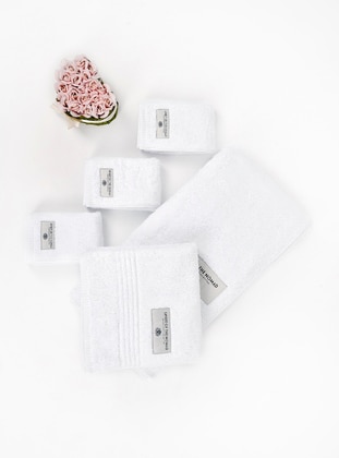 Viva Maison White Organic Giza Cotton Towel Set
