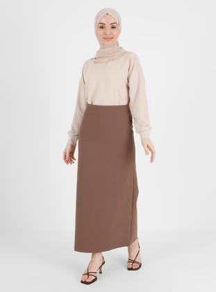Mink - Unlined - Cotton - Skirt - ONX10