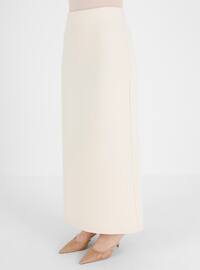 Ecru - Unlined - Cotton - Skirt