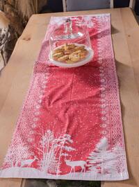 Red - Cotton - Table Linen