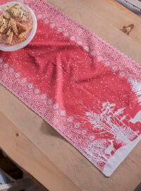 Red - Cotton - Table Linen