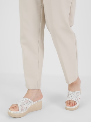 White - Sandal - Slippers - Snox