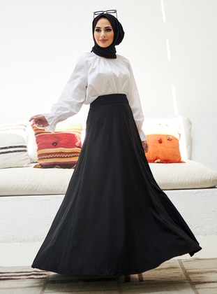 Black - Rayon - Skirt - Neways