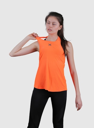 Orange - Activewear Tops - Halvman