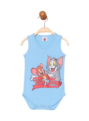 Printed - Crew neck - Blue - Baby Body - Tom & Jerry