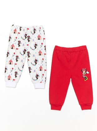 Multi - Red - Baby Bottomwear - Minnie Mouse