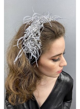 Gray - Headband - Hayalperest Boncuk