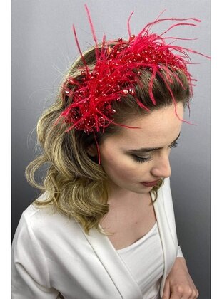Red - Headband - Hayalperest Boncuk