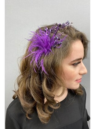 Purple - Headband - Hayalperest Boncuk