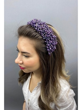 Purple - Headband - Hayalperest Boncuk
