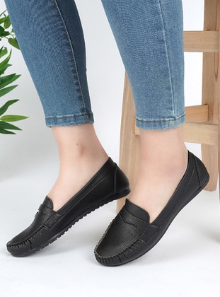 Black - Flat - Flat Shoes - ASKA SHOES