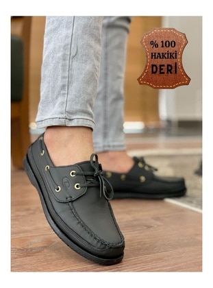 Dextergenuine Leather Men's Casual Classic Casual Shoes Black