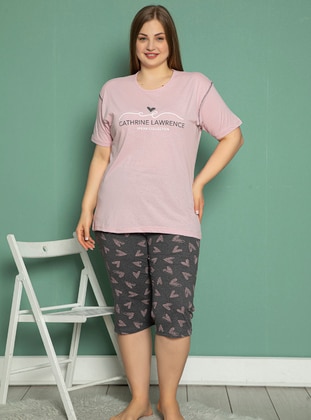 Lilac - Plus Size Pyjamas - Fawn