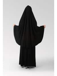 Black - Jilbab Crepe - Abaya