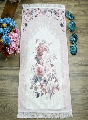 Pink - Silk Blend - Import - Prayer Rugs - İkranur