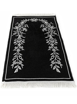 Black - Silk Blend - Import - Prayer Rugs - İkranur