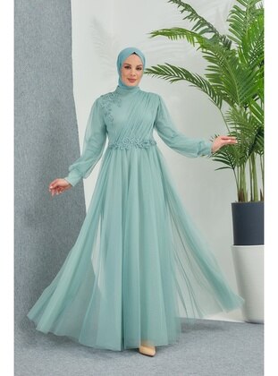 Mint - Fully Lined - Modest Evening Dress - Moda Echer