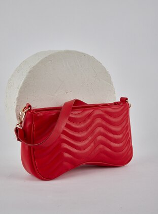 Red - Satchel - Shoulder Bags - MOON
