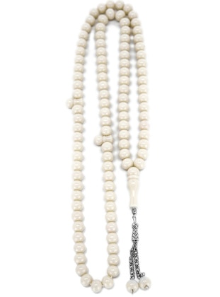 White - Prayer Beads - İhvanonline