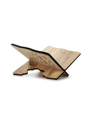 Portable Wooden Tabletop Reading Desk Light Coffee