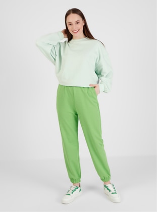 Green - Cotton - Pants - SOUL