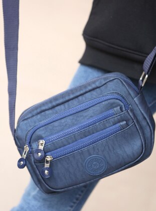 Navy Blue - Satchel - Shoulder Bags - WMİLANO