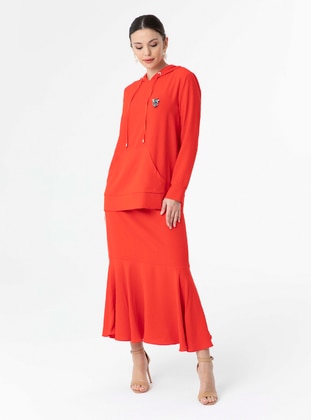 Coral - Unlined - Crew neck - Suit - LOREEN