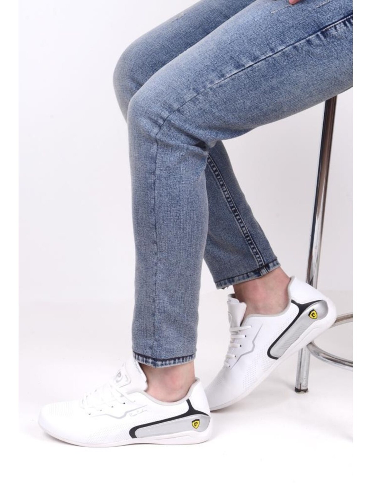 Pierre Cardin PC-30652 Beyaz Erkek Sneaker Spor Ayakkabı BEYAZ