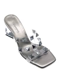 Silver - High Heel - Evening Shoes