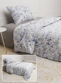 Gray - Cotton - Duvet Set: 2 Pillowcases & 1 Duvet Cover