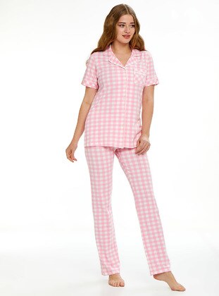 Pink - Pyjama Set - COSSY BY AQUA