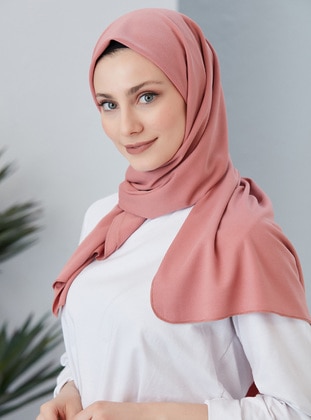 Pink - Plain - Instant Scarf - ELEUSIS by Gamze Ertin