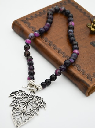 Multi - Purple - Necklace - Stoneage