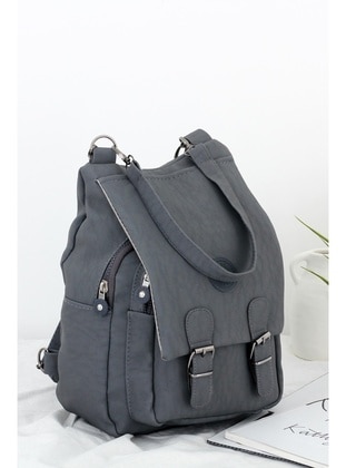 Gray - Backpack - Backpacks - Bipanya
