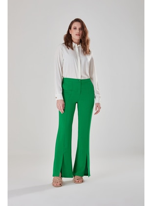 Green - Pants - MIZALLE