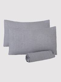 Double Bed Sheet Pillow Anthracite