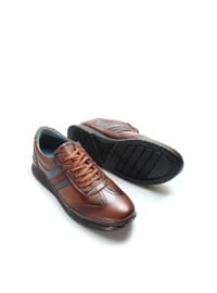 Genuine Leather Men's Sneakers 951Ma6520 Tan