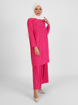 Pink - Unlined - Suit - SULTANE
