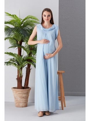 Maroon - Maternity Dress - IŞŞIL