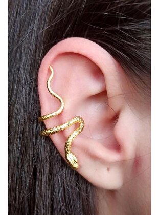 Gold - Earring - Fildişi Aksesuar
