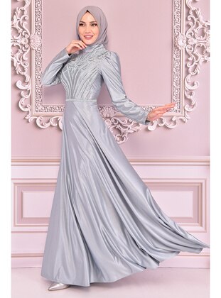 Mint - Modest Evening Dress - Moda Merve