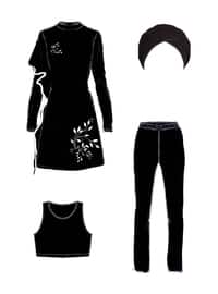 Special Design Tuna Swimsuit Black