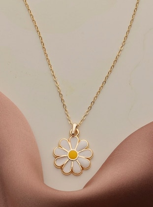 Daisy Necklace Gold Color
