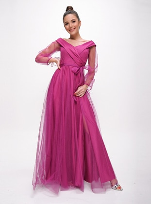 Fuchsia - Evening Dresses - By Saygı