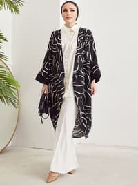 Oversized Cut Kimono Black