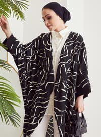 Oversized Cut Kimono Black