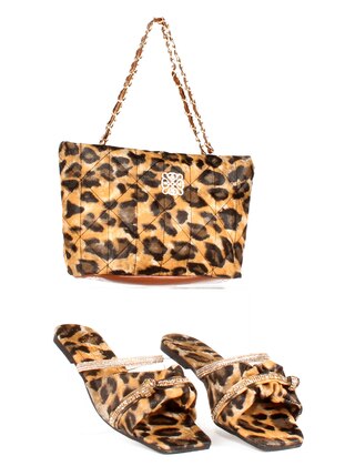 Leopard - Tan - Sandal - Suit - Madame Adel